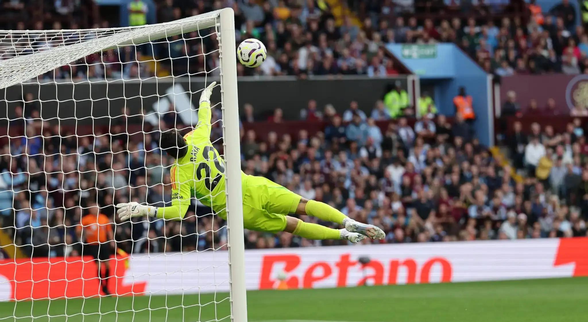 阿森纳门将精彩扑救，帮助球队逼平对手